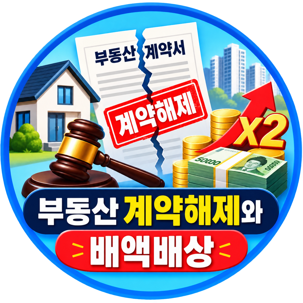 부동산계약헤제와배액배상 썸내일