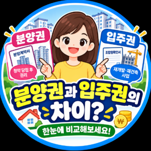 분양권과 입주권의 차이?