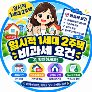 일시적 1세대 2주택 비과세 요건
