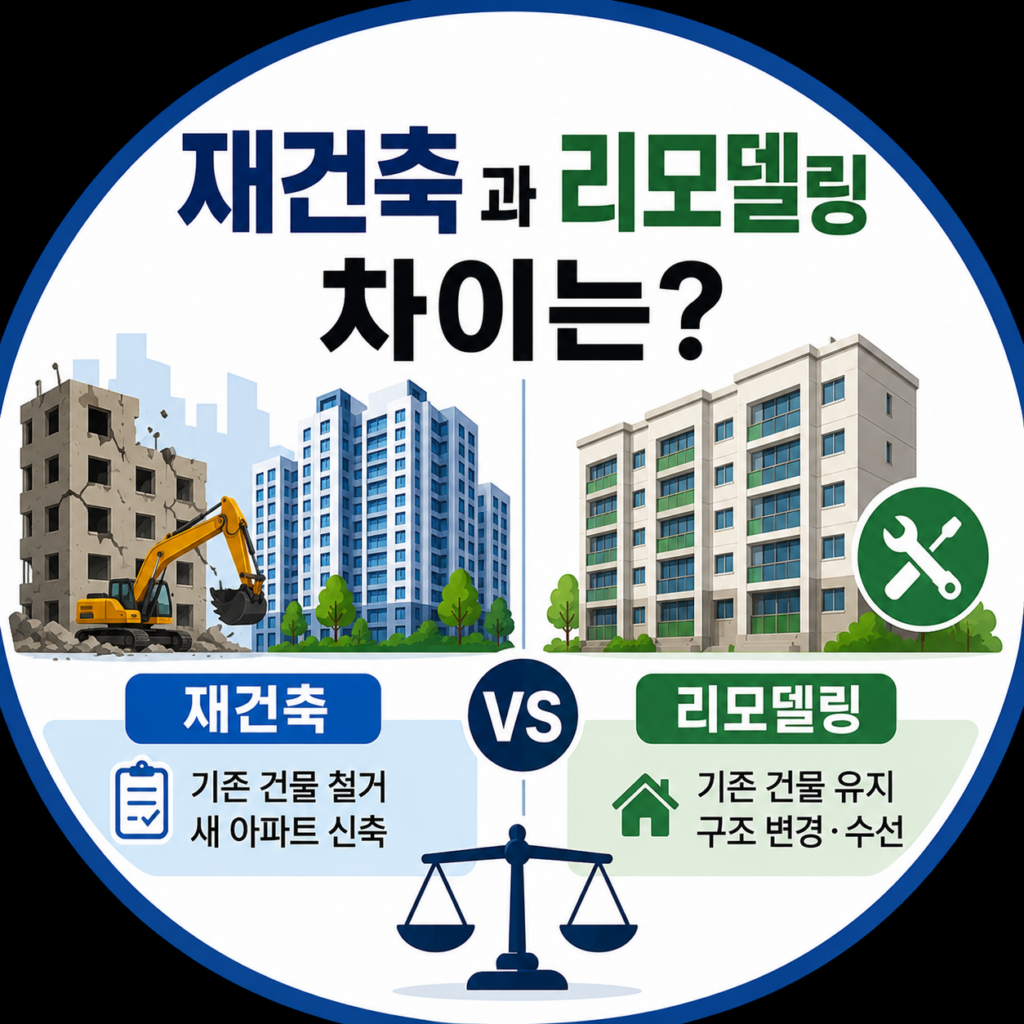 재건축과 리모델링 차이는?