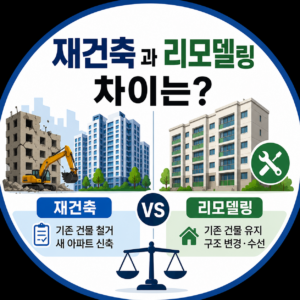 재건축과 리모델링 차이는?
