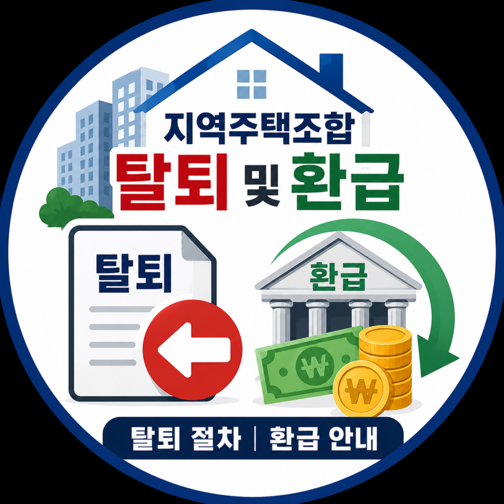 지역주택조합 탈퇴및환급