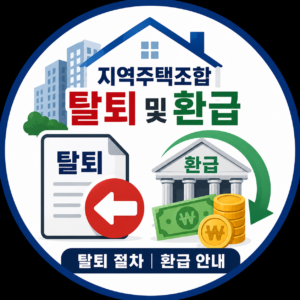 지역주택조합 탈퇴및환급