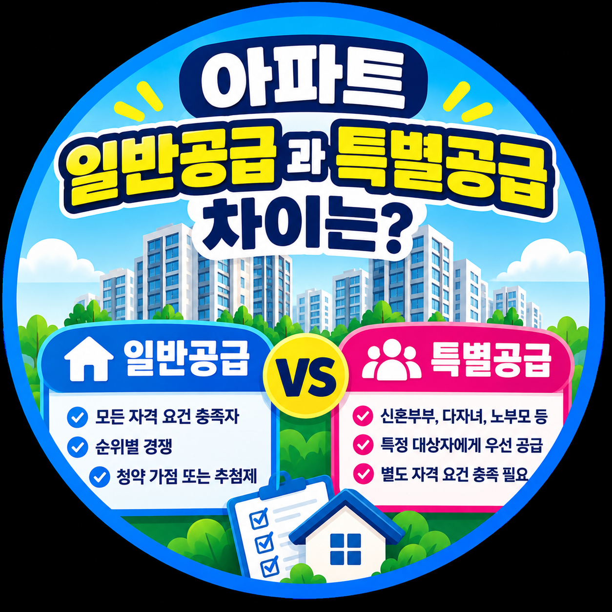 아파트 일반공급과 특별공급의 차이?