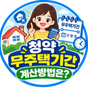 청약 무주택기간 계산방법?