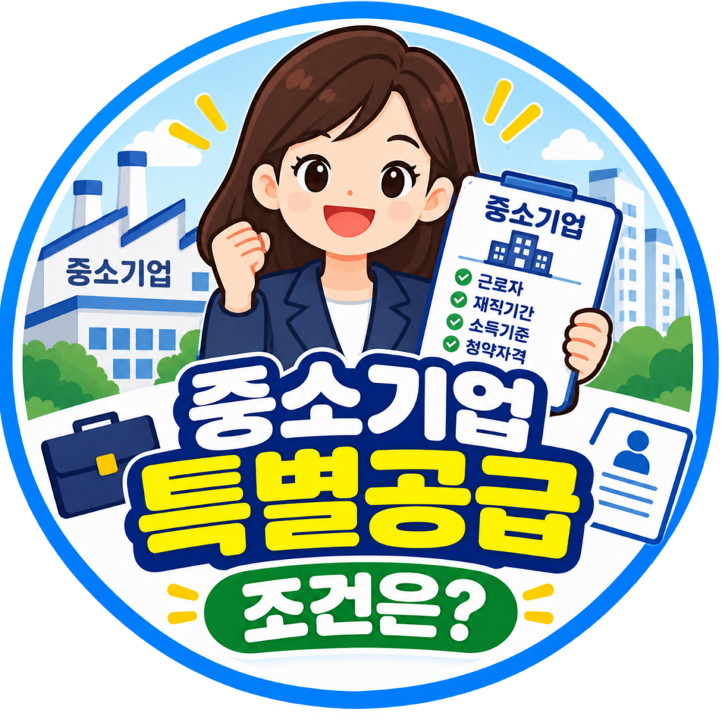 중소기업 특별공급 조건은?