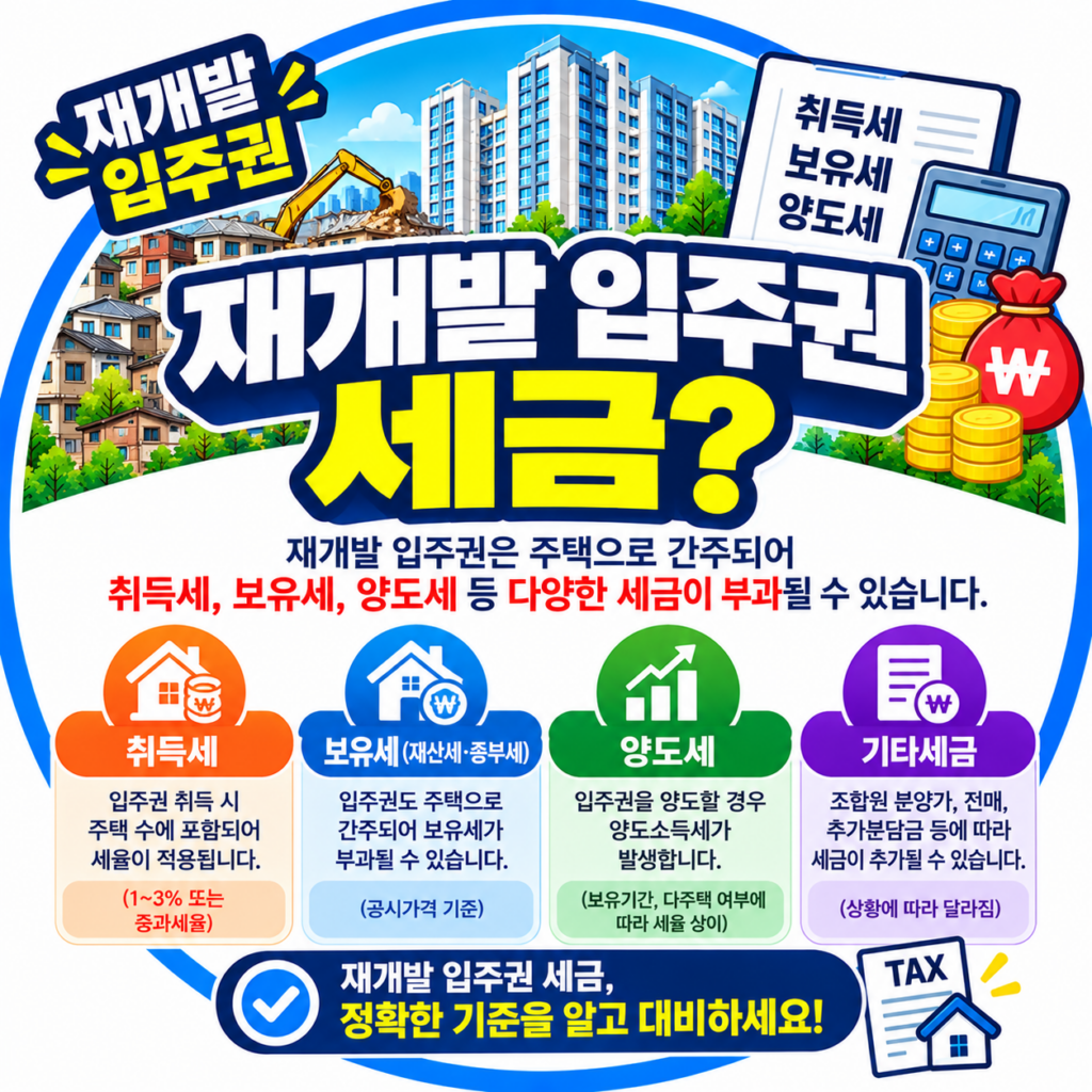 재개발 입주권 세금